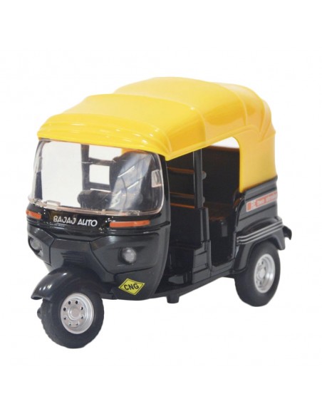 Tuk Tuk negro - Moto carro a escala - Carros de colección