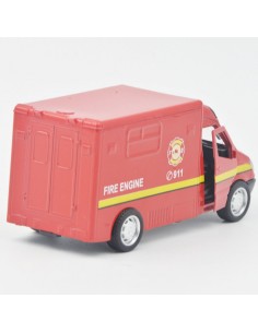 Van bomberos rojo - Auto a escala– Sin gasolina 2