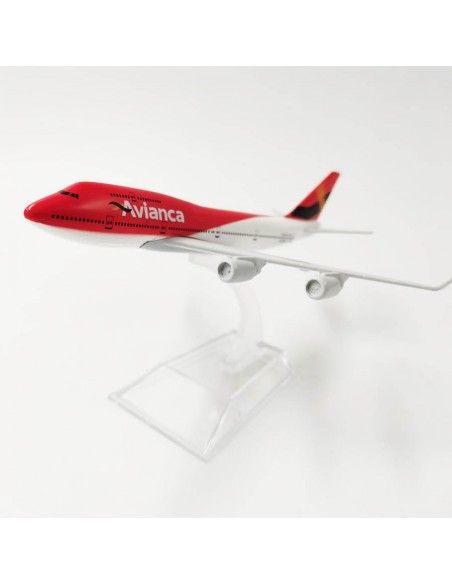 Avianca rojo B747 - Aviones comerciales a escala - Artículos de colección