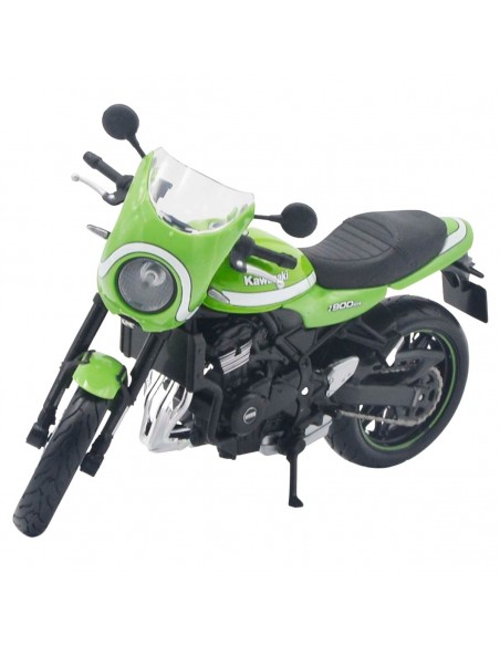 kawasaki Z900RS verde -Motos a escala 1:12