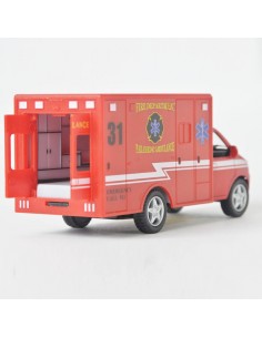 Ambulancia a escala roja Escala 1:38 Autos a escala – Sin gasolina 2