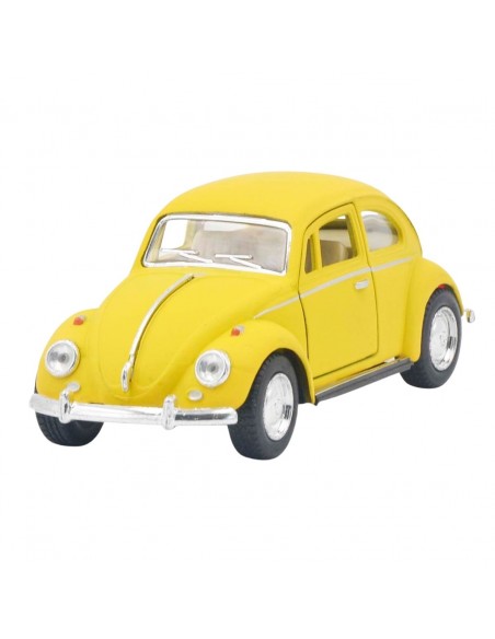 Volkswagen escarabajo amarillo mate 1967 Escala 1:32 - Carros de colección