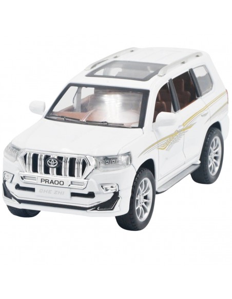Toyota prado blanca - Escala: 1:24 - Carros de colección