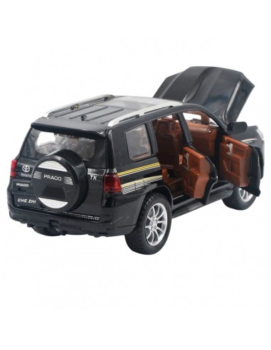 Toyota prado negra - Escala: 1:24 - Carros de colección