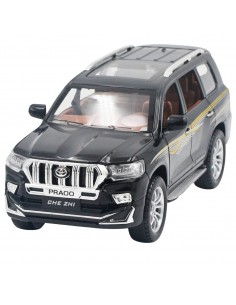 Toyota prado negra - Escala: 1:24 - Carros de colección