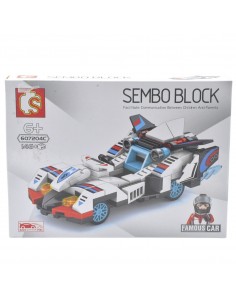 Auto para armar blanco con azul - 146 piezas - Artículos de colección 2