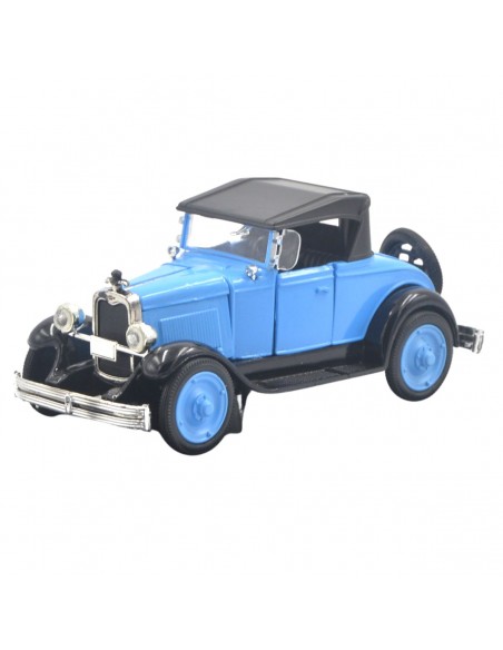 Clásico Chevy roadster azul negro - Escala 1:32 - Tienda de coleccionistas.