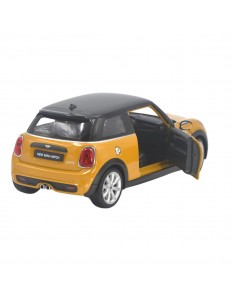 Mini cooper amarillo negro Escala 1:24 - Tienda de coleccionistas. 2
