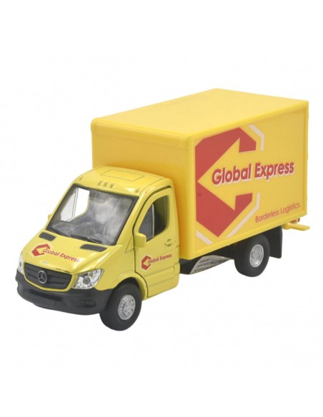 Mercedes sprinter amarillo Global express a escala - Sin gasolina
