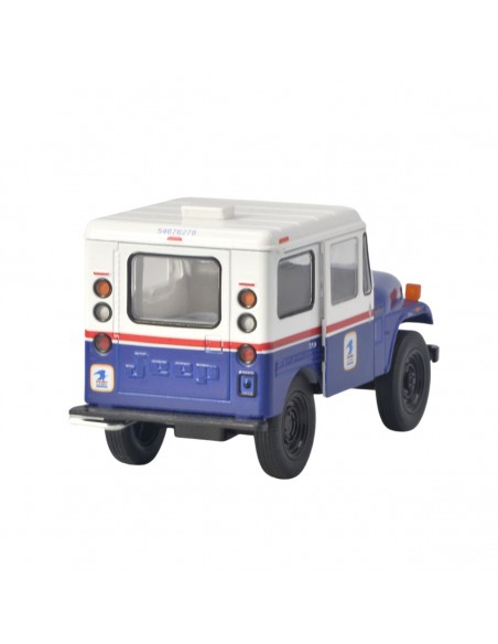 Jeep DJ-5B 1971 Azul Blanco  Escala 1:26 - Carros de colección