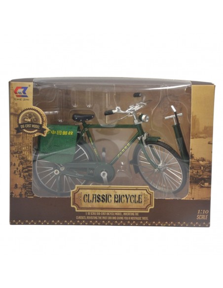 Bicicleta Clásica Verde Escala 1:10 - Bicicletas de colección