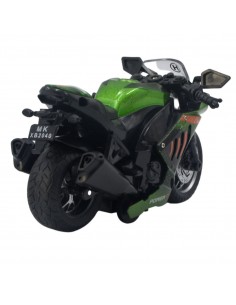 Moto Deportiva Verde Escala 1:10  - Artículos de colección 2
