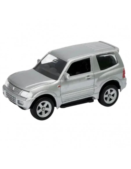 Mitsubishi pajero gris Welly - Escala 1:64 Artículos de colección