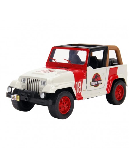 Jeep Wrangler Jurassic Park Escala 1:43 con caja - Carros de colección