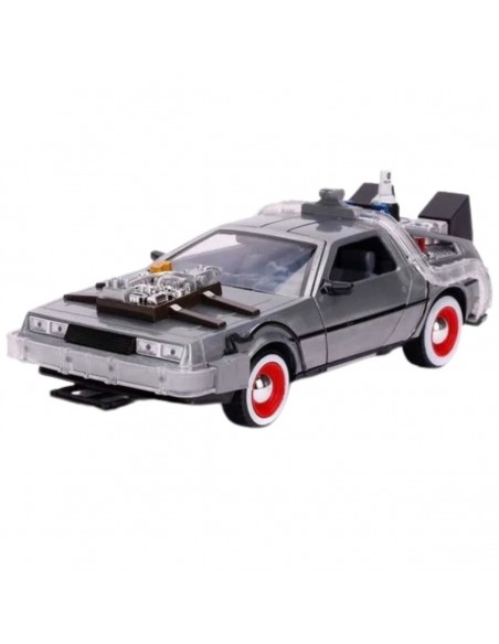 Carro volver al futuro 3 edición con luz - Delorean - Escala 1:24 - Carros de colección