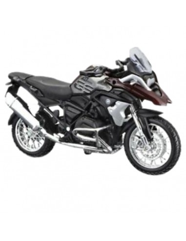 BMW R1250 Gs 2017 gris/café - Moto a escala 1:18 - 10 cm