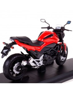 Honda NC750S 2018 rojo - Escala 1:18 Motos a escala 2