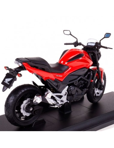 Honda NC750S 2018 rojo - Escala 1:18 Motos a escala