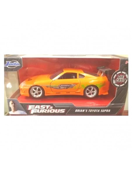 Brians Toyota supra naranja - Escala 1:32 - Rapido y furioso - Artículos de colección