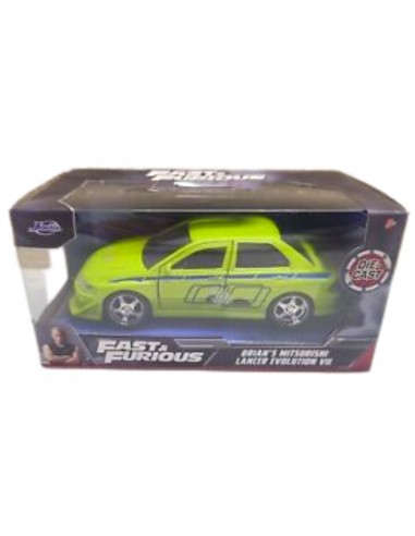 Brian Mitsubishi lancer evolution jada - Escala 1:32 - Rapido y furioso - Carros de colección