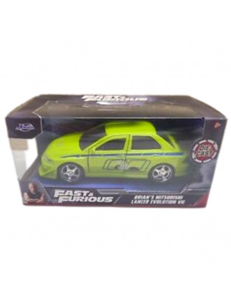 Brian Mitsubishi lancer evolution jada - Escala 1:32 - Rapido y furioso - Carros de colección