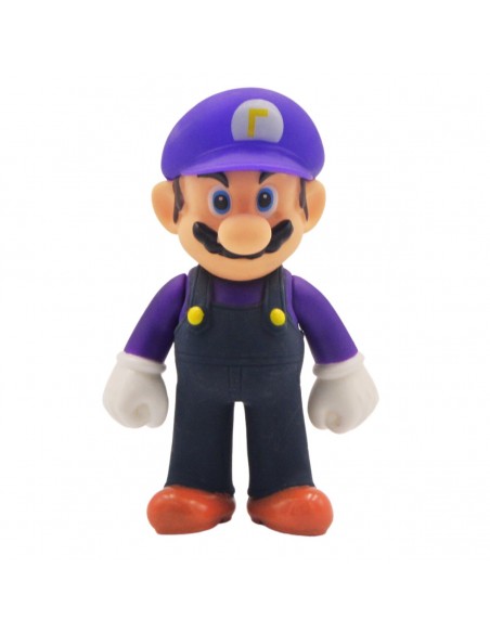 Figura mario gorra waluigi morado pvc 12 cm- Carros especiales de colección