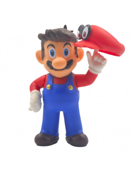 Figura super mario odyssey - cappy rojo pvc 12 cm- Carros especiales de colección