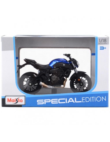 Yamaha MT07 2018 azul - Motos a escala 1:18