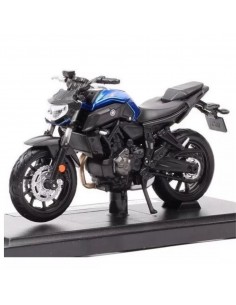 Yamaha MT07 2018 azul - Motos a escala 1:18