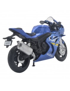 Suzuki GSX-R1000 azul  -Motos a escala 1:18 10 cm largo 2