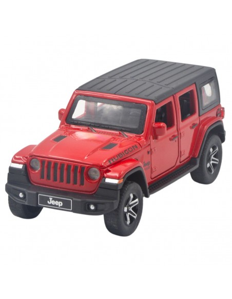 Jeep Wrangler Rubicon 5 puertas rojo Escala 1:32 - Carros de colección