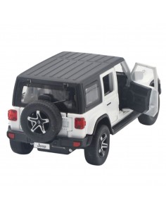 Jeep Wrangler Rubicon 5 puertas blanco Escala 1:32 - Carros de colección 2