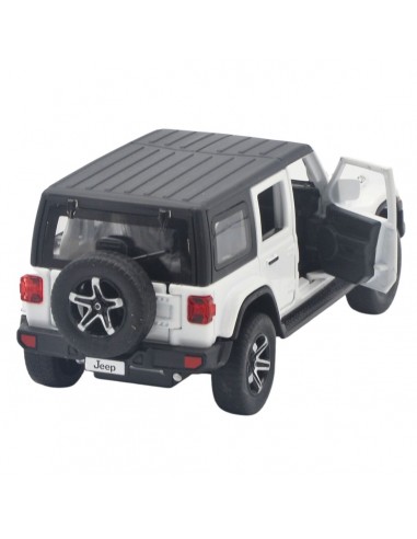 Jeep Wrangler Rubicon 5 puertas blanco Escala 1:32 - Carros de colección