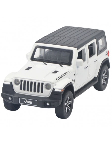 Jeep Wrangler Rubicon 5 puertas blanco Escala 1:32 - Carros de colección