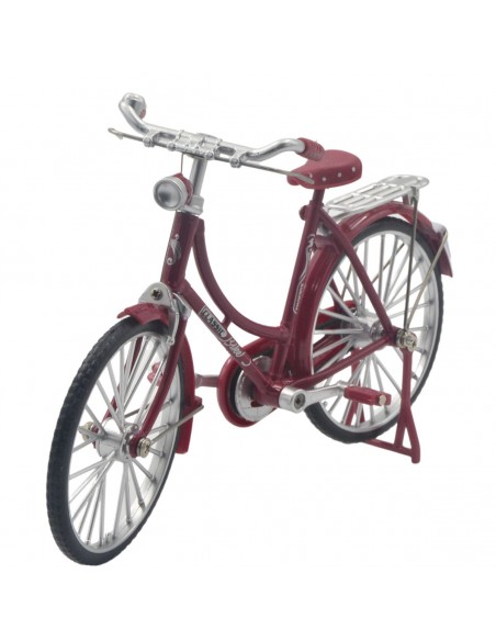 Bicicleta Clásica magenta  Escala 1:12- Bicicletas de colección