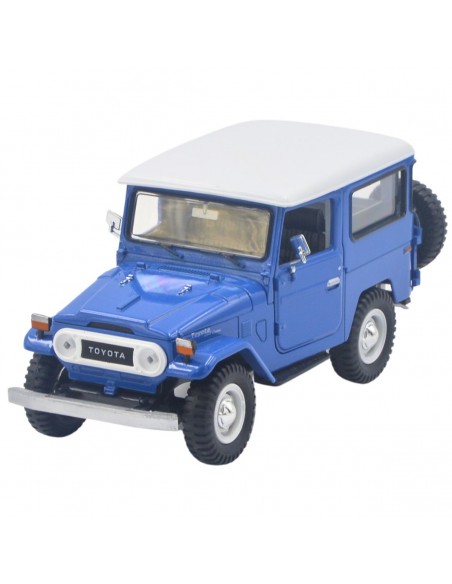 Toyota Fj40 azul- Escala 1:24- Artículos de colección