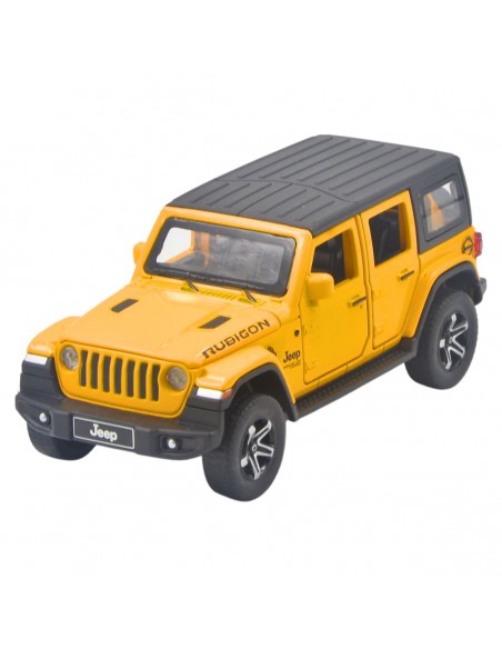 Jeep Wrangler Rubicon 5 puertas amarilla Escala 1:32 - Carros de colección